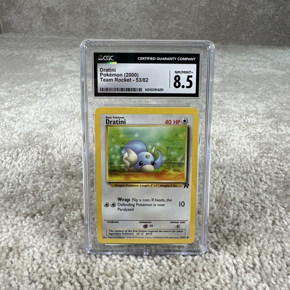 Pokemon Dratini Team Rocket 1st Edition 53/82 CGC 8.5